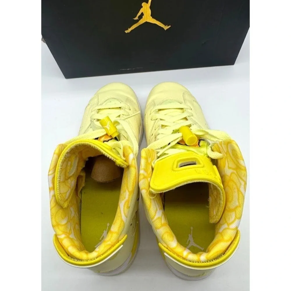 Air Jordan 6 Retro GS Citron Tint Yellow 543390-800 Youth 7Y EU40 w/ Box